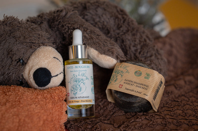 Peaux sensibles Shampoing et Sérum Anti-rougeurs SS HE