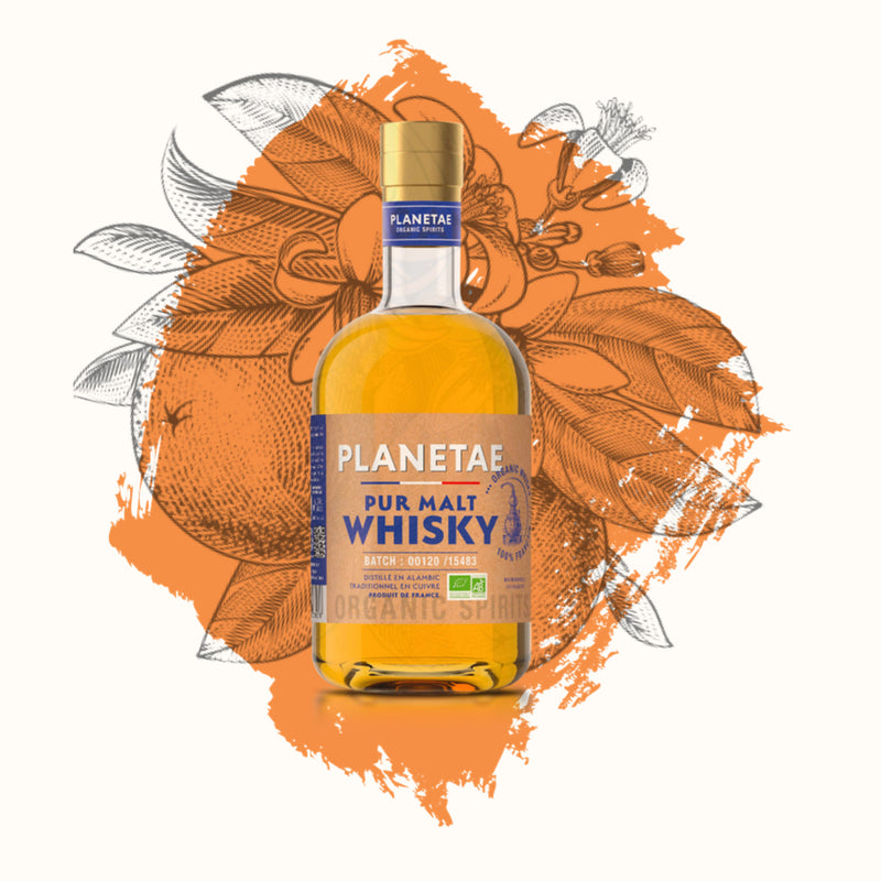 Planetae vieilli - Whisky et Rhum ambré BIO et Français
