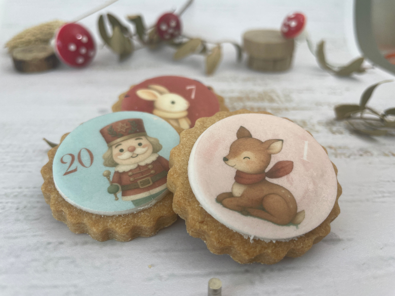 Calendrier de l'Avent 24 Biscuits Décorés 2025