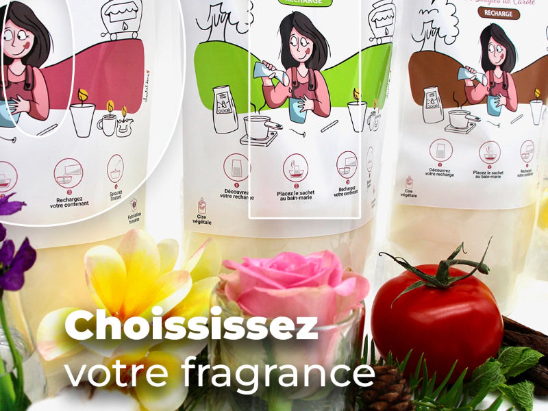 Kit de recharge bougie parfumée