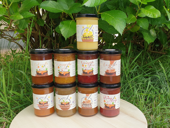 Coffret « Tour d’horizon » : préparations de fruits  et de crèmes de caramel