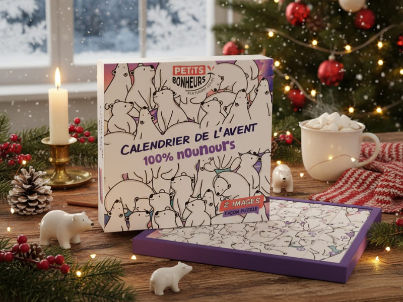 Calendrier de l'Avent 100% Nounours en Chocolat