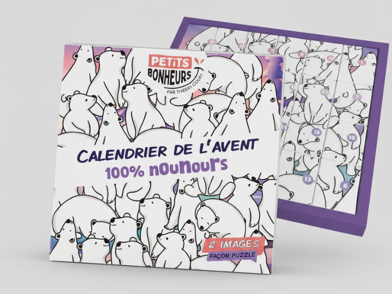 Calendrier de l'Avent 100% Nounours en Chocolat