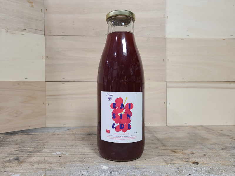 Coffret Raisin dans son jus - Bouteille de jus de raisin et jus de raisin pétillant bio