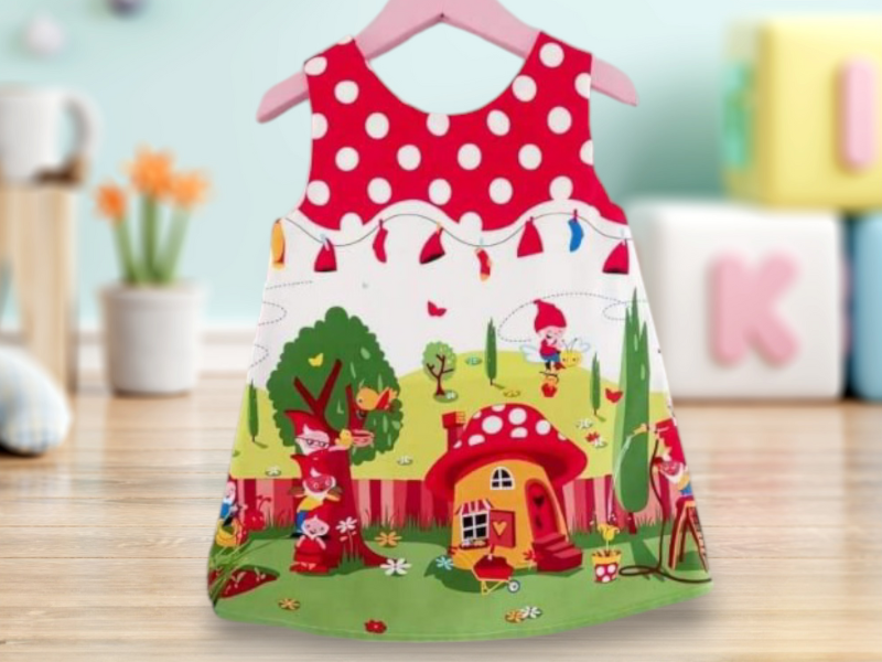 Robe en coton fillette Village des lutins