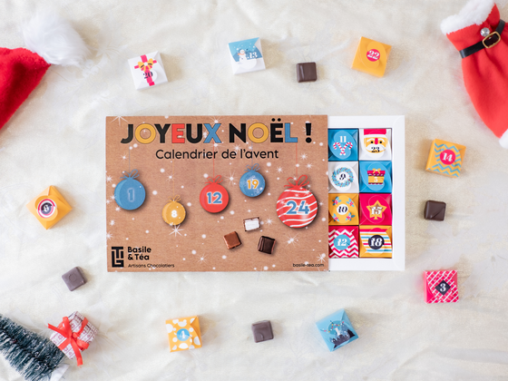 Calendrier de l'Avent Chocolat Joyeux Noël 2026