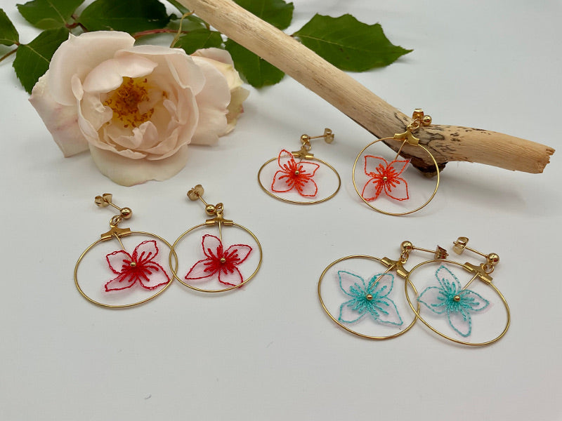 1 paire de boucle d'oreille créoles