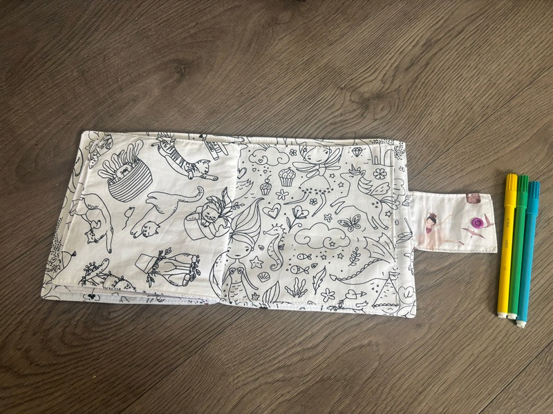 Le cahier de coloriage lavable