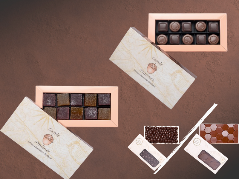 Coffret prestige L’Assortiment : pralinés, pâtes de fruits et chocolats fins
