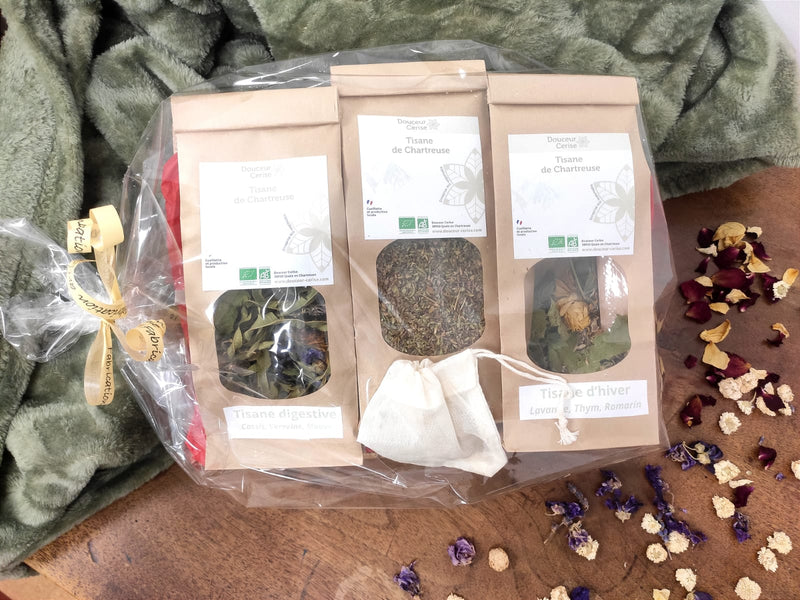 Trio de tisanes de Chartreuse : Digestive, Hiver et Thym