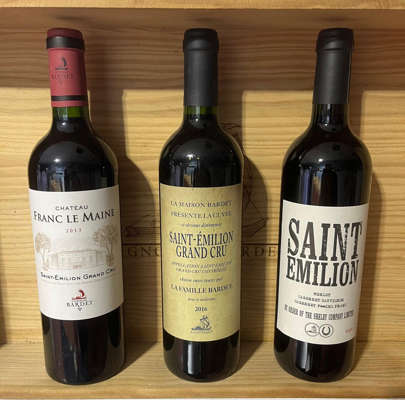 Coffret Trio Terroir 2016  Saint-Emilion Grand Cru  75cl