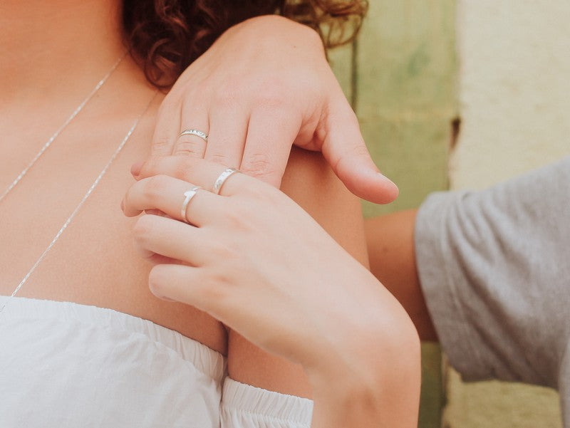 Bague en Argent Massif Sable
