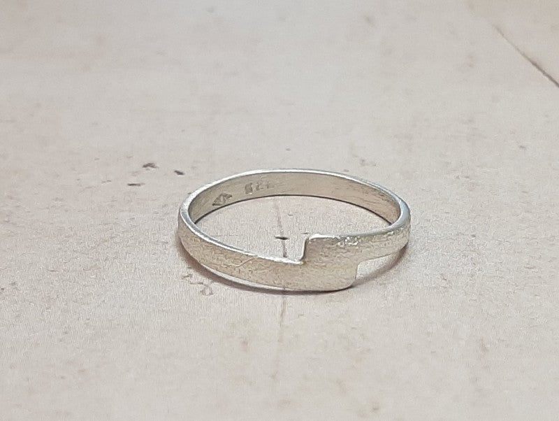 Bague en Argent Massif Sable