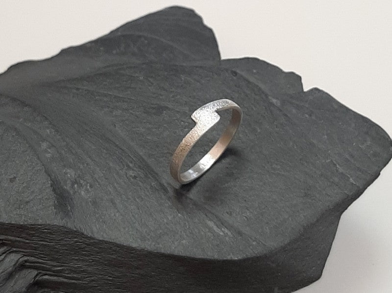 Bague en Argent Massif Sable