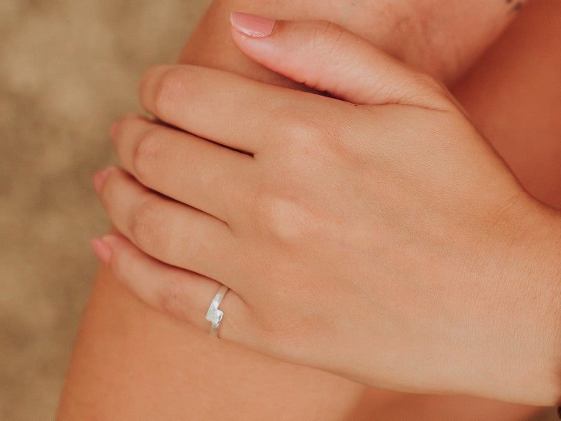 Bague en Argent Massif Sable