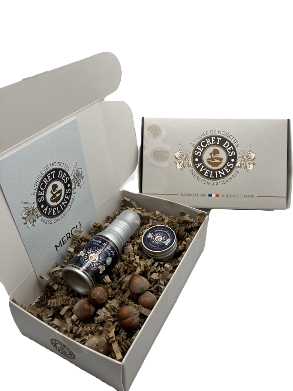 Coffret soins pour barbe et corps à l’huile de noisettes
