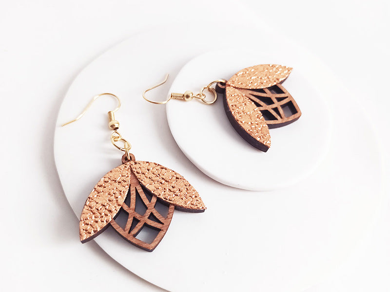 Boucles d'oreilles fleur ELEGANTINE