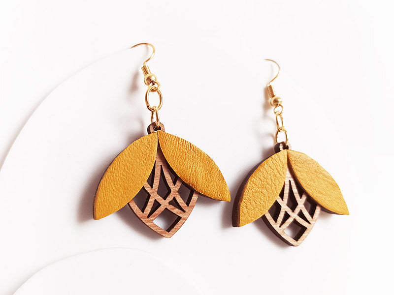 Boucles d'oreilles fleur ELEGANTINE