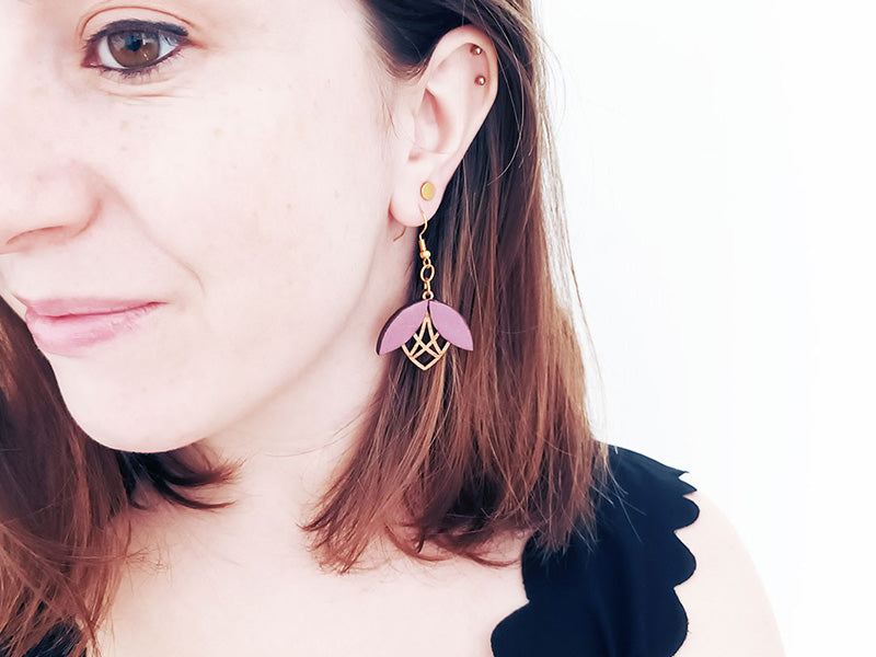 Boucles d'oreilles fleur ELEGANTINE