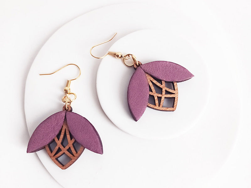 Boucles d'oreilles fleur ELEGANTINE