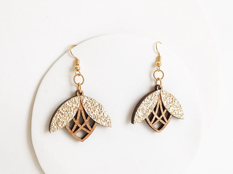 Boucles d'oreilles fleur ELEGANTINE