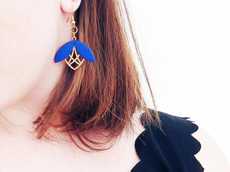 Boucles d'oreilles fleur ELEGANTINE