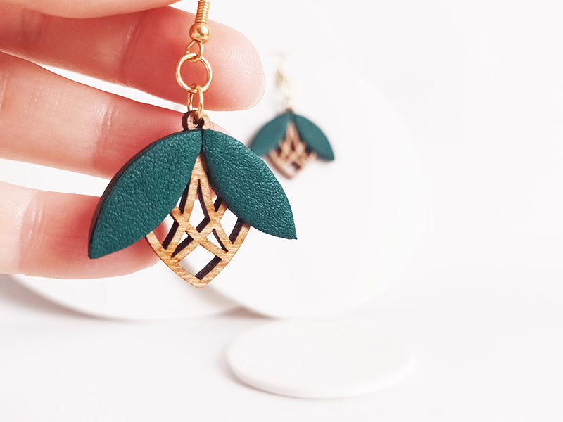 Boucles d'oreilles fleur ELEGANTINE