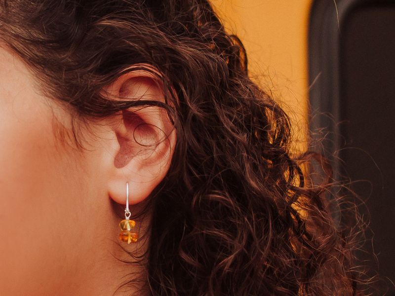 Boucles d’oreilles en argent 925 et pierres naturelles