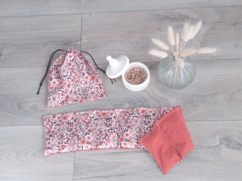 Bouillotte sèche aux noyaux de cerise