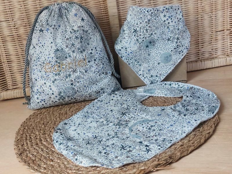 1 SAC POCHON PERSONNALISABLE BRODERIE PRÉNOM