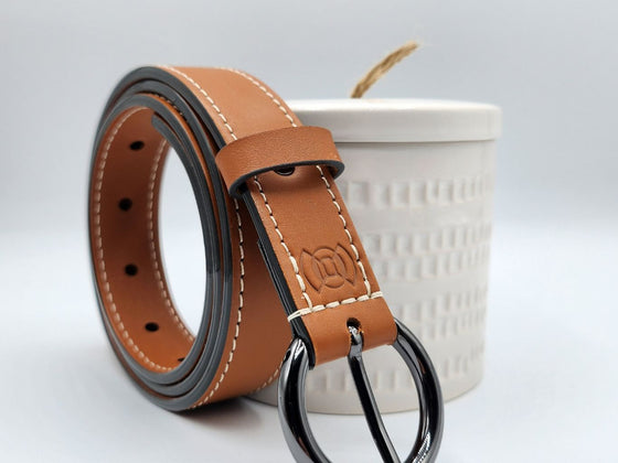Ceinture en cuir fine 25mm