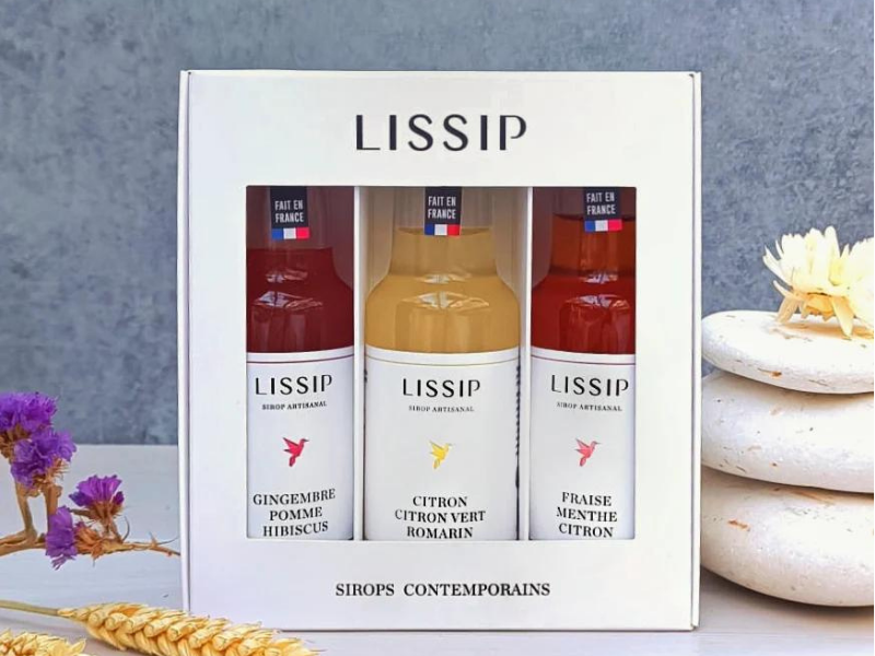 2 sirops artisanaux de 25 cl et 1 coffret découverte (3 x 10 cl)