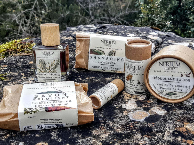 Coffret découverte : savon, shampoing, déodorant, baume et stick