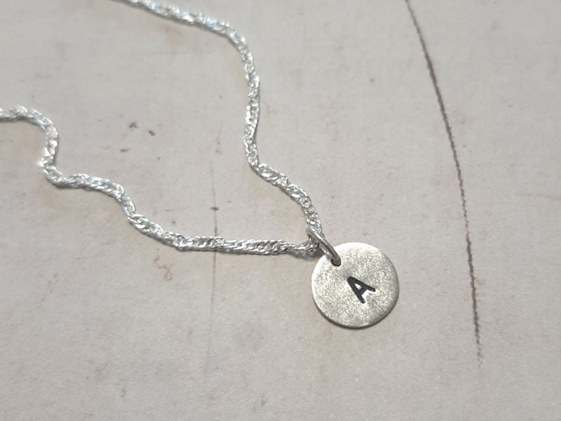 Collier Lettre Personnalisable en Argent 925