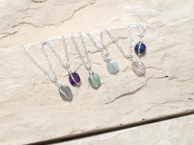 Collier Argent 925 et Pierres Naturelles Essentiel