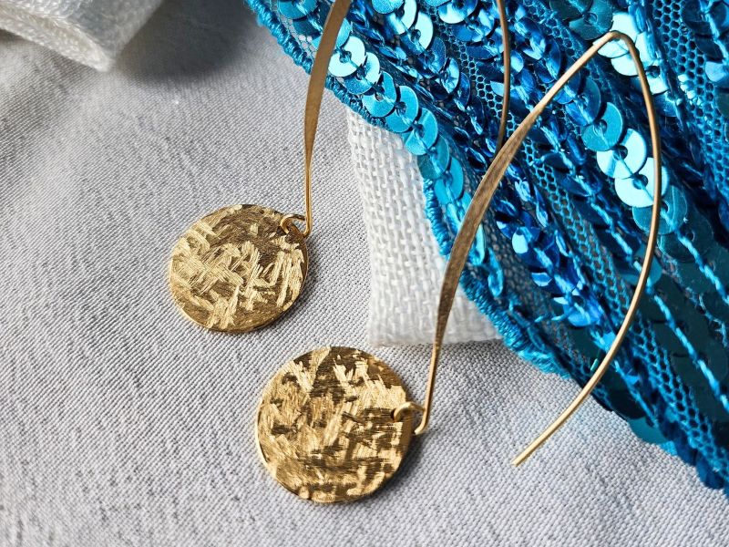 Boucles oreilles XL effet scintillant