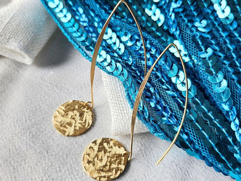 Boucles oreilles XL effet scintillant