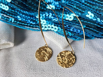 Boucles oreilles XL effet scintillant