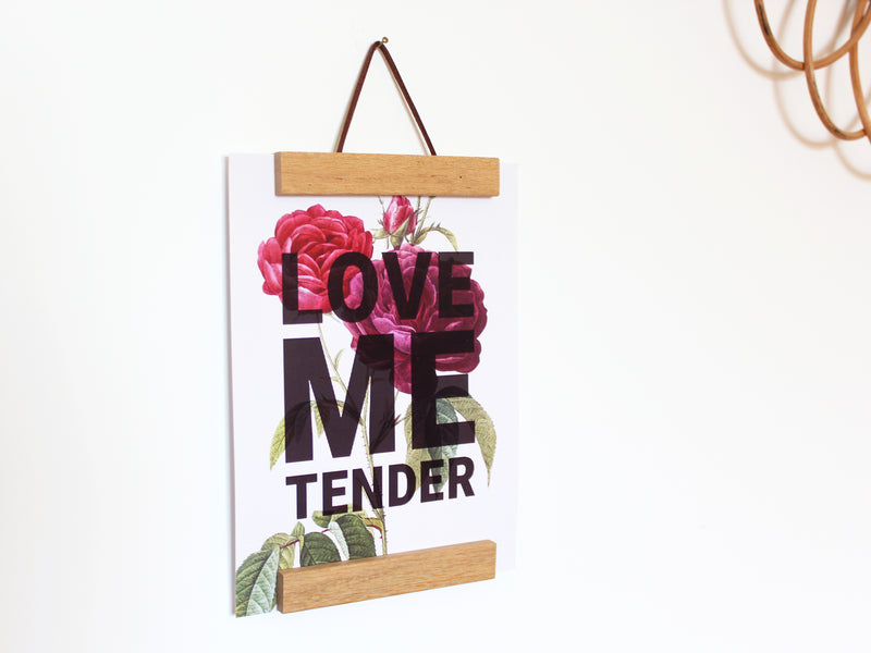Affiche illustration Love me tender