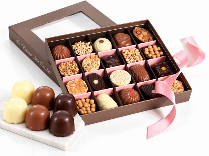 Coffret chocolat  Boîte à Bijoux et têtes de choco