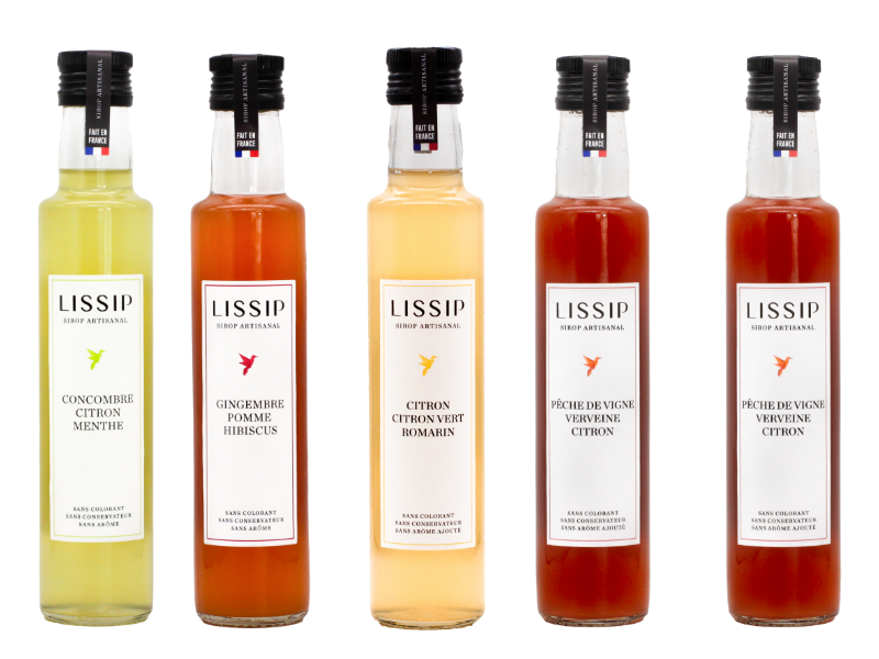 Sélection de 7 sirops artisanaux de 25 cl