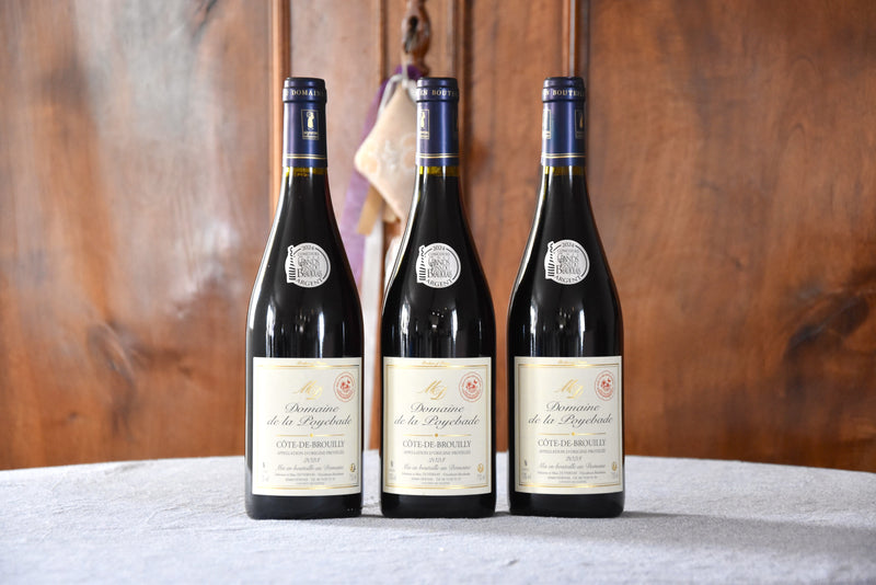 Coffrets vin du beaujolais 3 bouteilles rouge AOP Côte de Brouilly