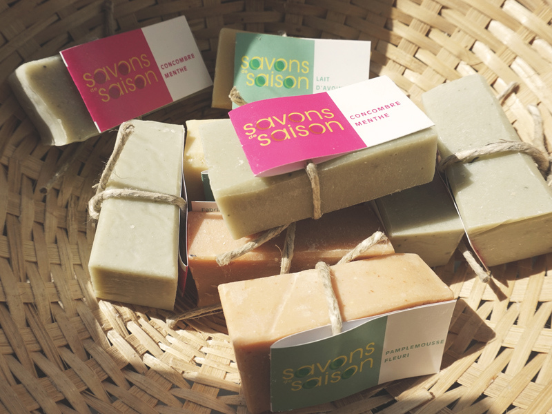 Pack à emporter : savons et baume à lèvres