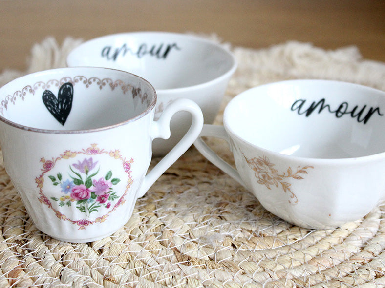 Duo de tasses vintages