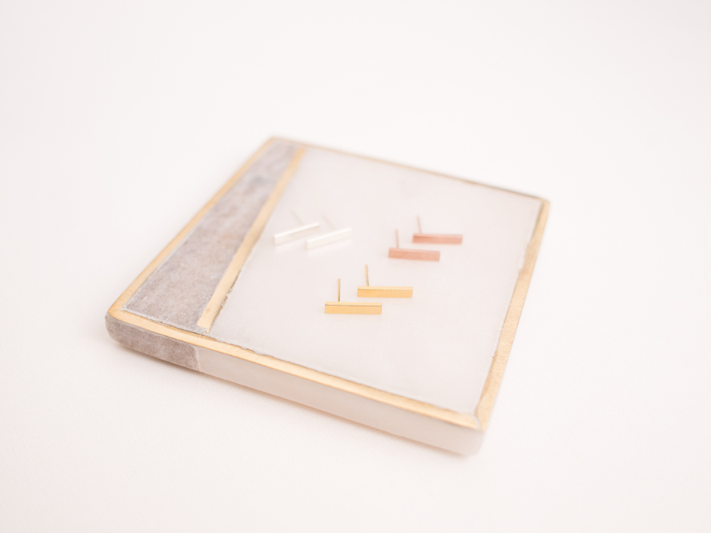Boucles d'oreille Barre Minimalistes