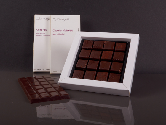 Amateur chocolat noir grand cru pure origine