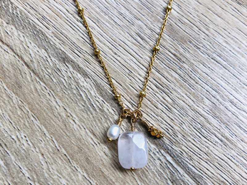 Parure Clara Collier et mini créoles