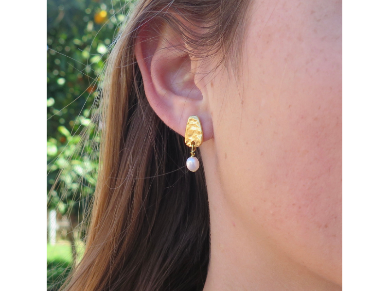 Boucles d’oreilles Amazonite ou Perle