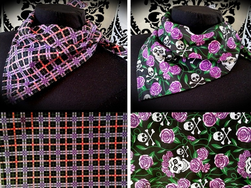 Lot de 2 bandanas en tissu