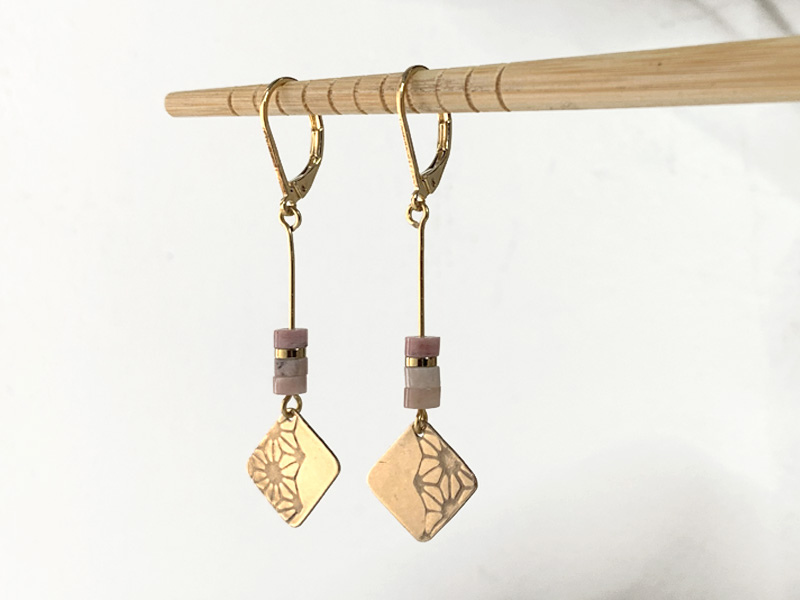 Boucles empreinte et Heishi